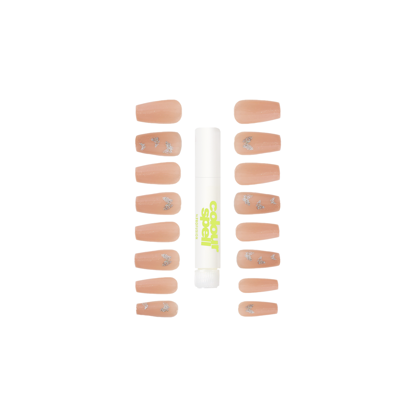 Press On Nails & Glue -Nude