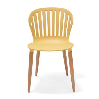 Nassau Side Chair in Honey Yellow Social Plastic® - 2pc