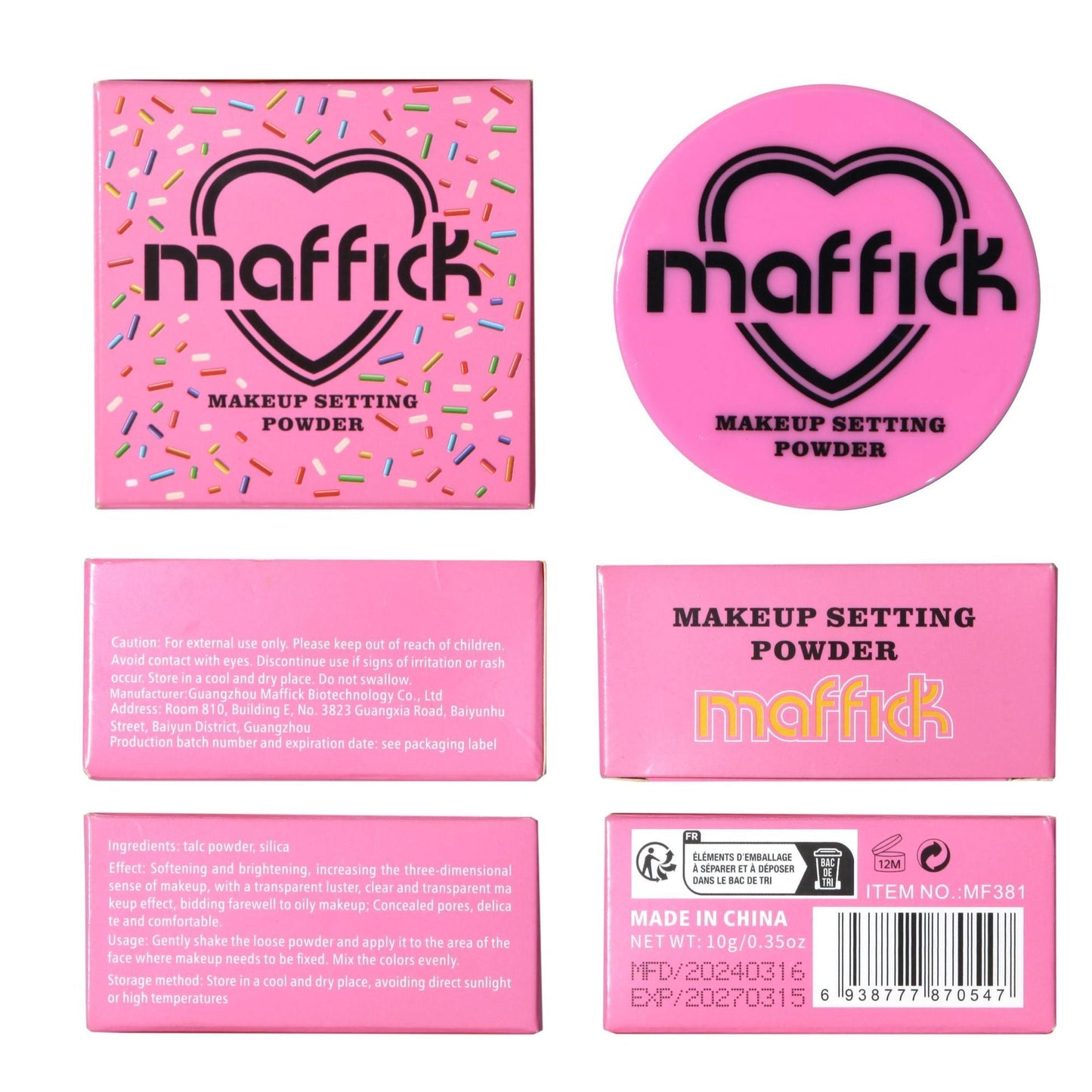 Finishing Loose Powder Delicate Skin-friendly Waterproof And Durable Brightening Concealer
