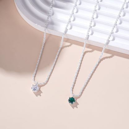 Single Zircon Affordable Luxury Fashion Temperament Necklaces