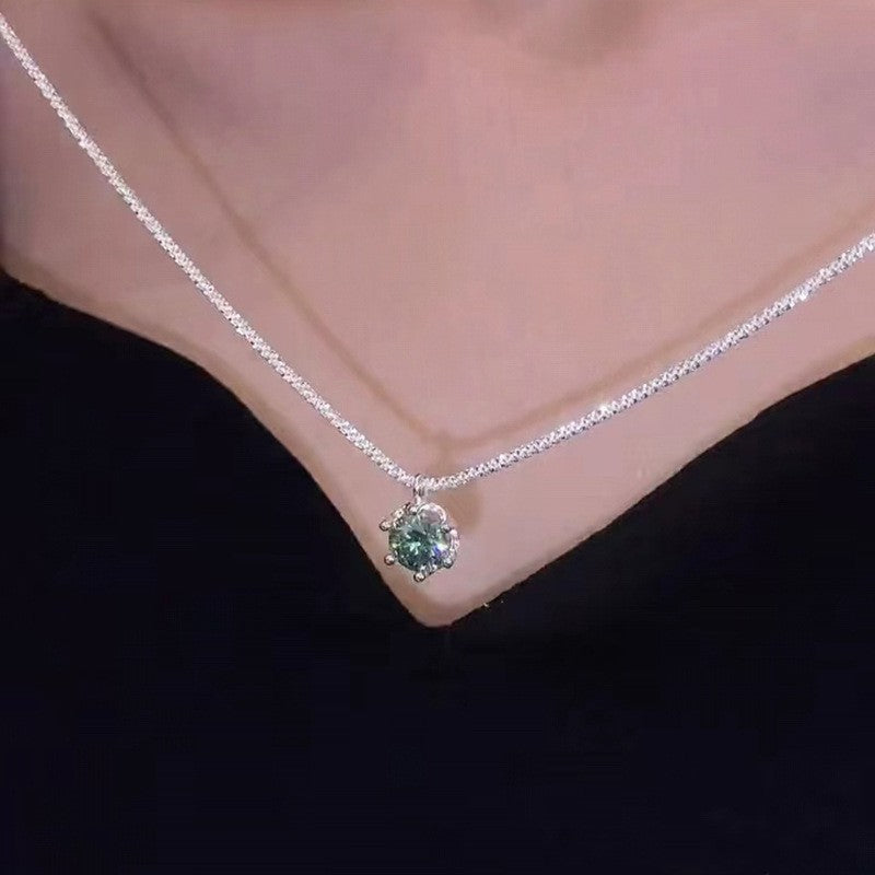 Single Zircon Affordable Luxury Fashion Temperament Necklaces
