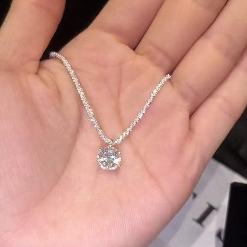Single Zircon Affordable Luxury Fashion Temperament Necklaces