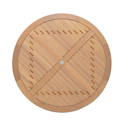 Oldbury Teak Finish Round Table