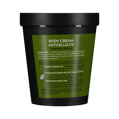 Organic Mimi, Body Cream Antiсellulite Almond & Papaya, 200 ml
