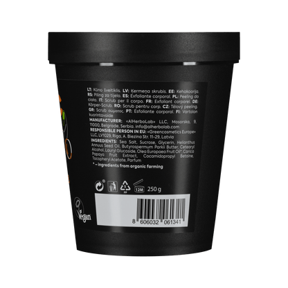 Organic Mimi, Body Scrub Renewing Olive & Papaya, 250 g