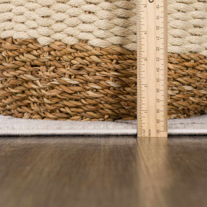 Azzan Cream & Charcoal Area Rug