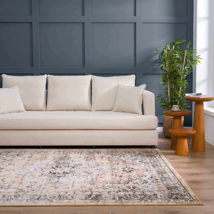 Albie Gold & Beige Area Rug