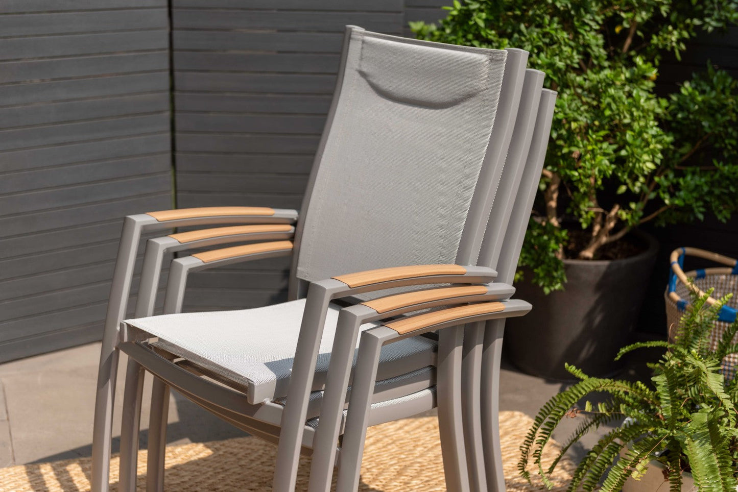 Panama Light Stacking Armchair - 2pc