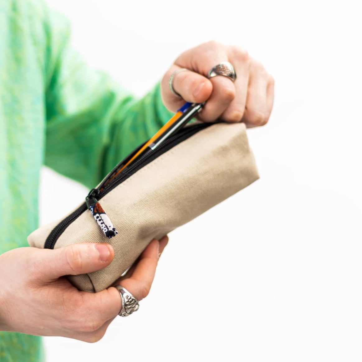 Pencil Pouch Zipper Bag – Fair Trade Cotton Canvas Pencil Case