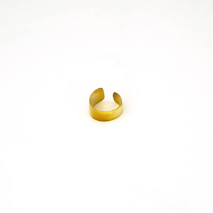 Wide Band Brass Cuff Ring for Men & Women | Penda