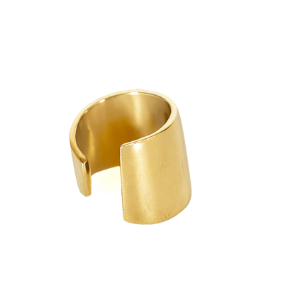 Wide Band Brass Cuff Ring for Men & Women | Penda