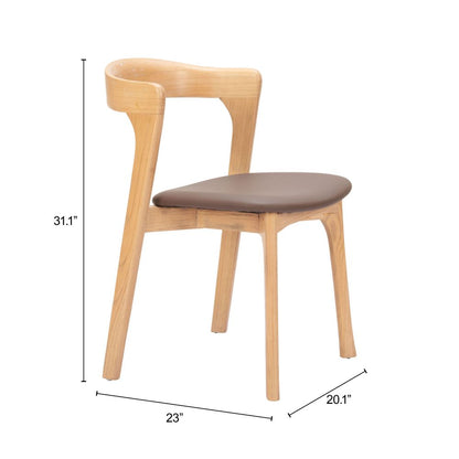 Pioro Faux Leather Dining Chair 2PC
