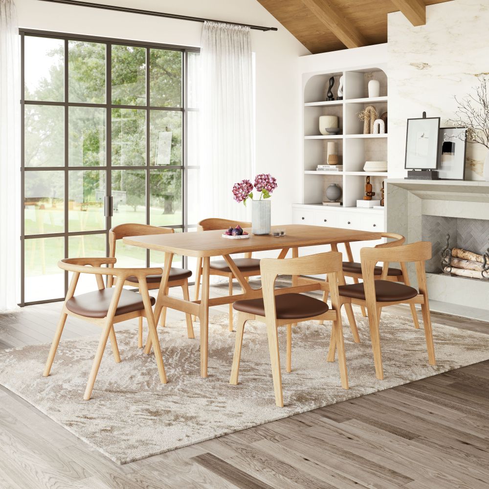Pioro Faux Leather Dining Chair 2PC