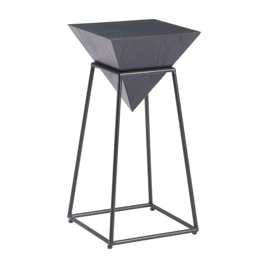 Pira Steel Base Black Side Table