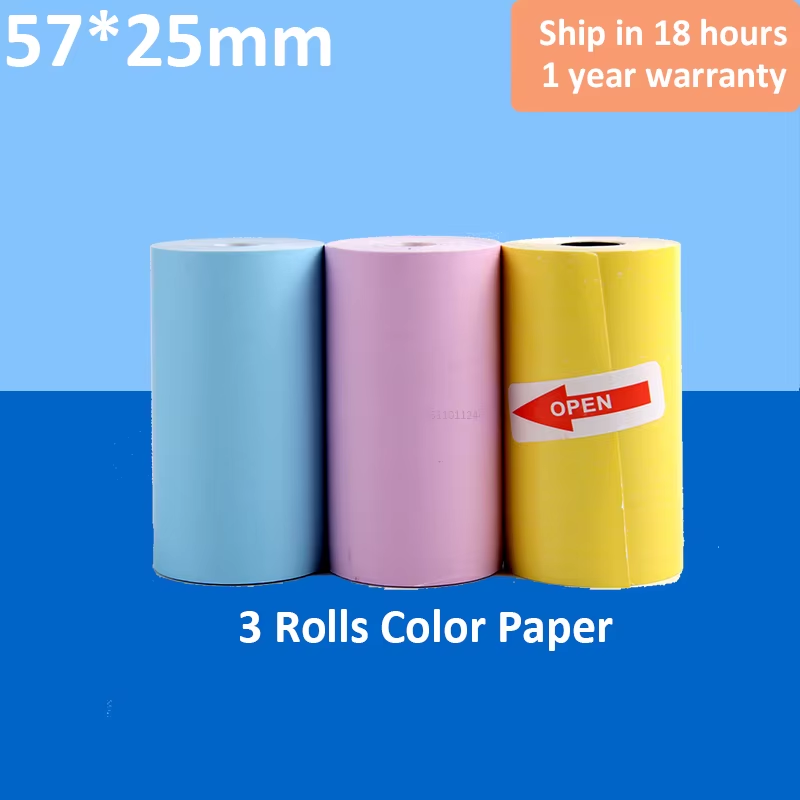 Portable Mini Thermal Printer Wirelessly BT 203Dpi Photo Label Memo Wrong Question Printing Paper USB Cable Imprimante Portable