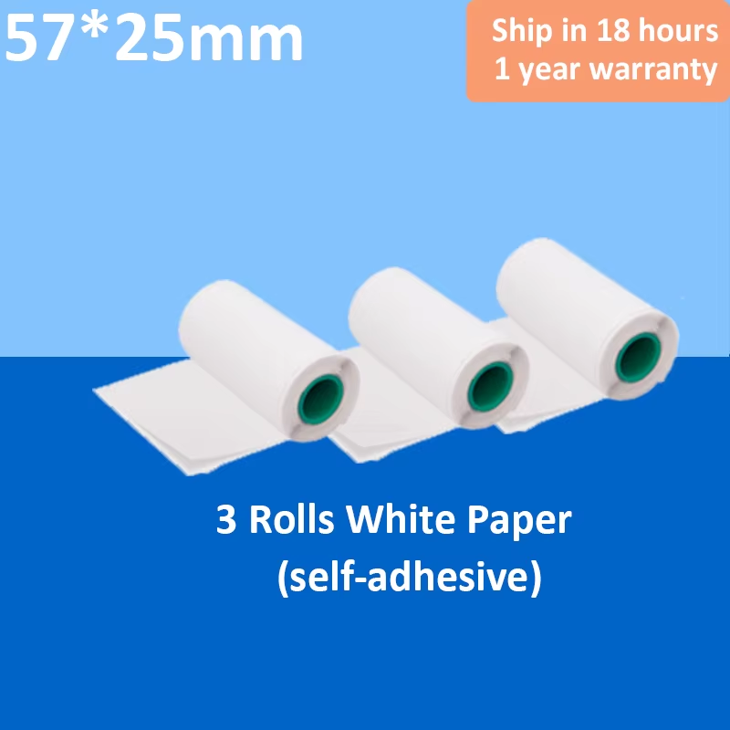 Portable Mini Thermal Printer Wirelessly BT 203Dpi Photo Label Memo Wrong Question Printing Paper USB Cable Imprimante Portable