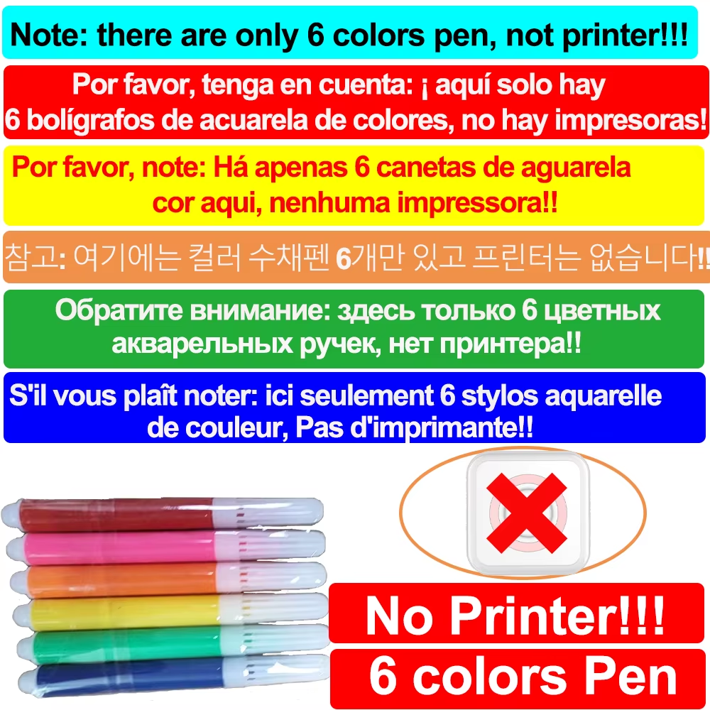 Portable Mini Thermal Printer Wirelessly BT 203Dpi Photo Label Memo Wrong Question Printing Paper USB Cable Imprimante Portable