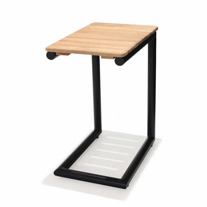Portals Dark C-Shape Side Table Black