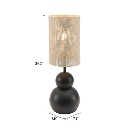 Pupen Steel Black Table Lamp
