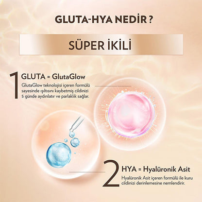 Vaseline Gluta-Hya Serum UV Protective Hydrating Body Lotion - Brightening, Non-Greasy Moisturizer with GlutaGlow Technology