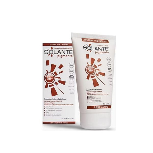 Solante Pigmenta SPF50+ Sunscreen Lotion for Sensitive Skin - Hypoallergenic, Non-Comedogenic, Water-Resistant