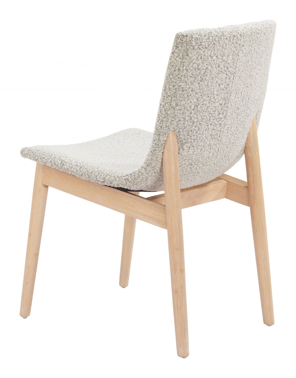 Raha Grey Textured Fabric Dining Chair 2PC