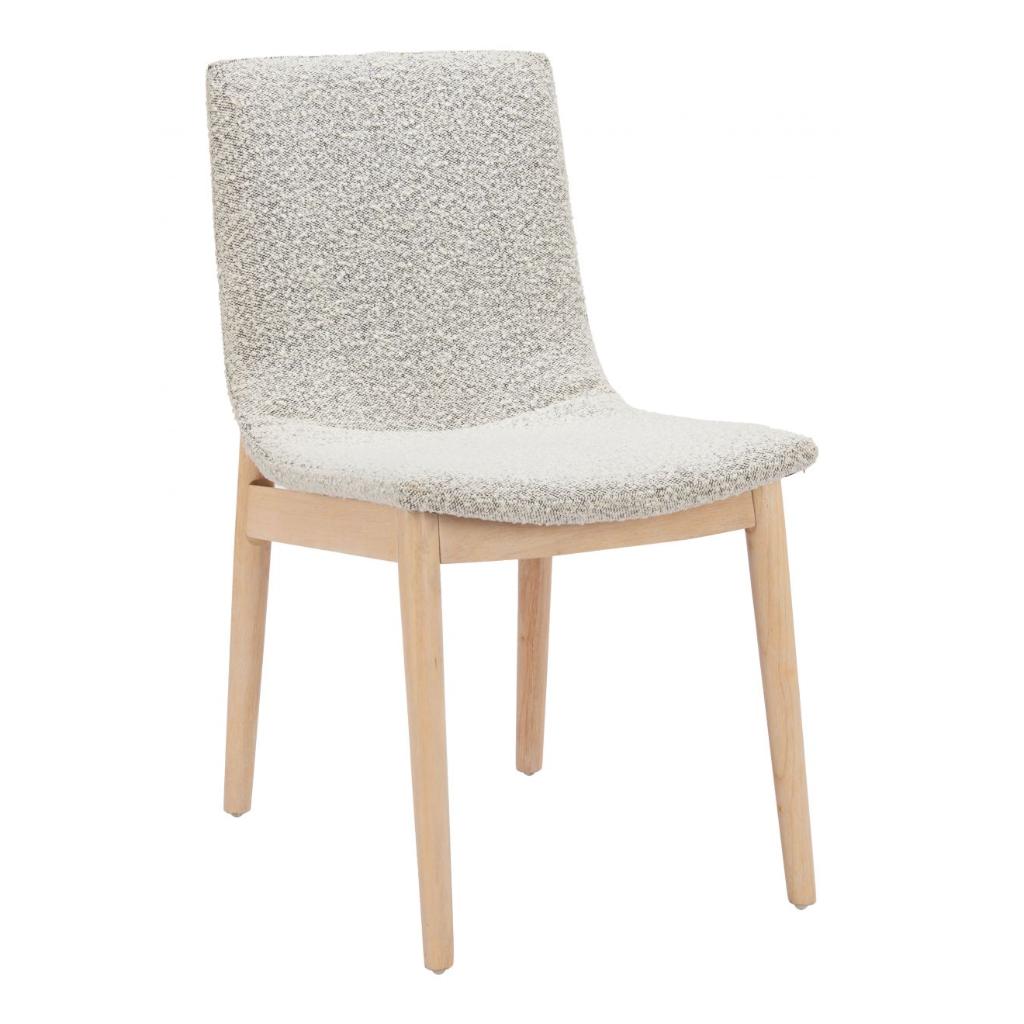 Raha Grey Textured Fabric Dining Chair 2PC