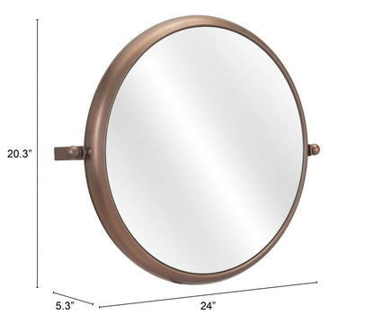 Rand Painted Steel Frame Wall Mirror