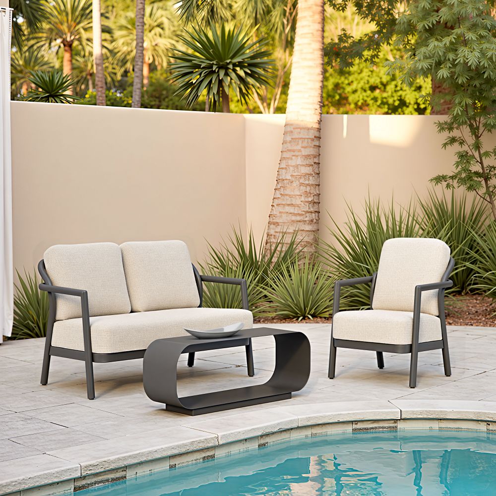 Rein Olefin Fabric Outdoor Accent Chair