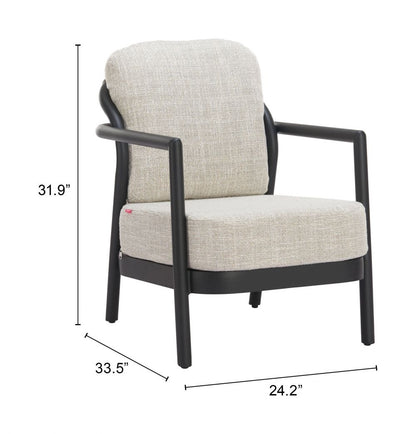 Rein Olefin Fabric Outdoor Accent Chair
