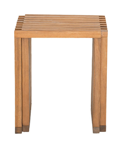 Riviera Natural Wooden Extendable Outdoor Stool 2PC