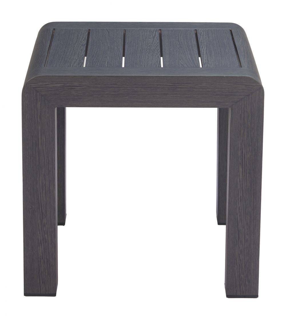 Rolig Aluminum Black Outdoor Side Table