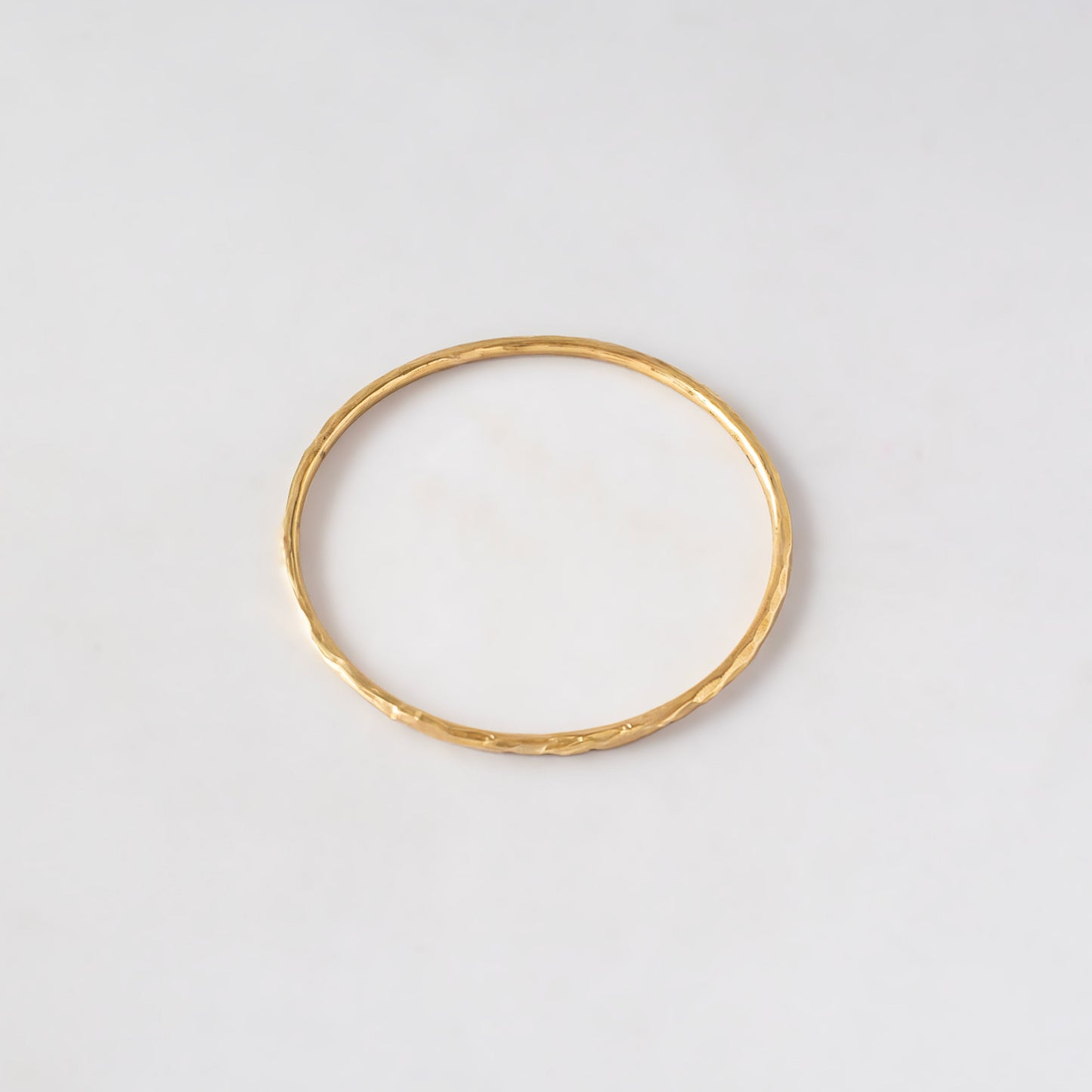 Thin Textured Brass Bangle | Raha