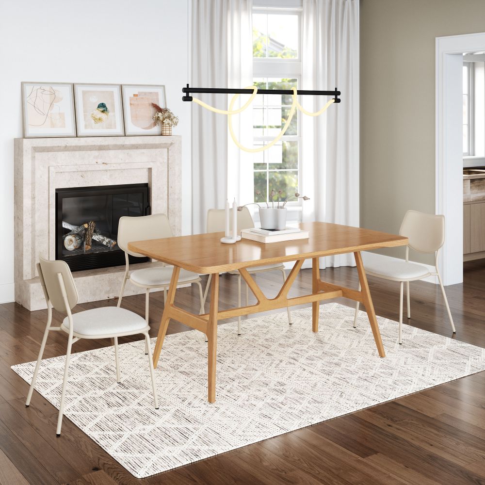 Rovina Natural Wooden Dining Table