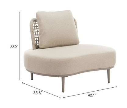 Ruhe Olefin Fabric Outdoor Accent Chair
