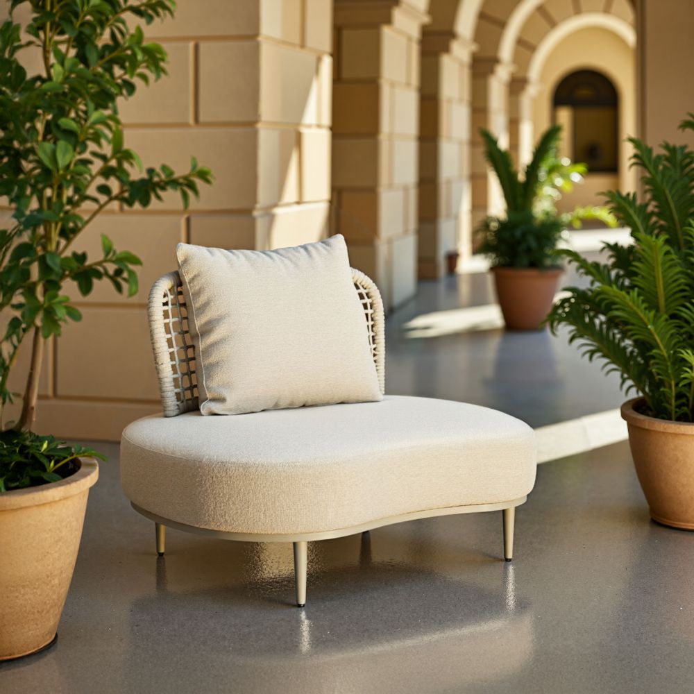 Ruhe Olefin Fabric Outdoor Accent Chair