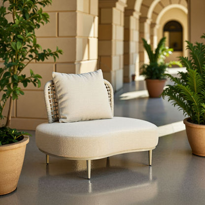 Ruhe Olefin Fabric Outdoor Accent Chair