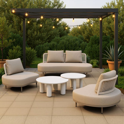 Ruhe Olefin Fabric Outdoor Accent Chair