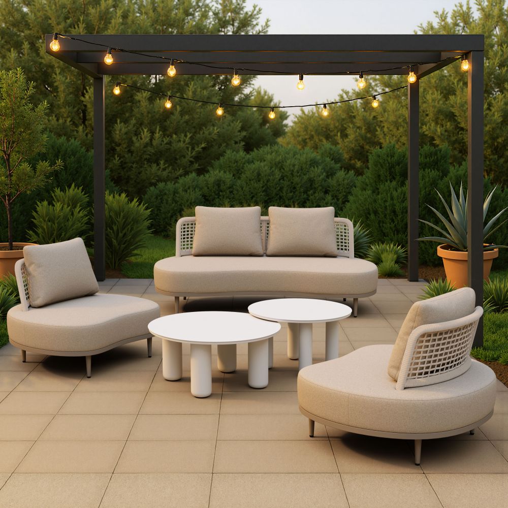Ruhe Olefin Fabric Outdoor Sofa