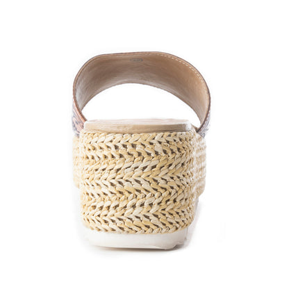 Gloriana Canyon Platform Sandals In Natural