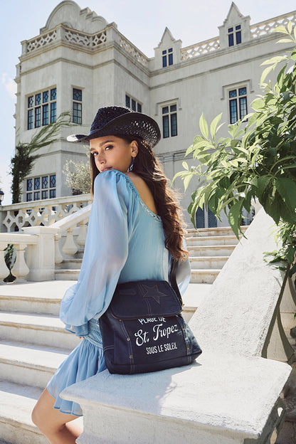St. Tropez Explorer Shoulder Bag in Indigo