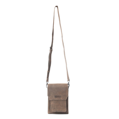 Padrina Trail Leather Bag In Dark Brown