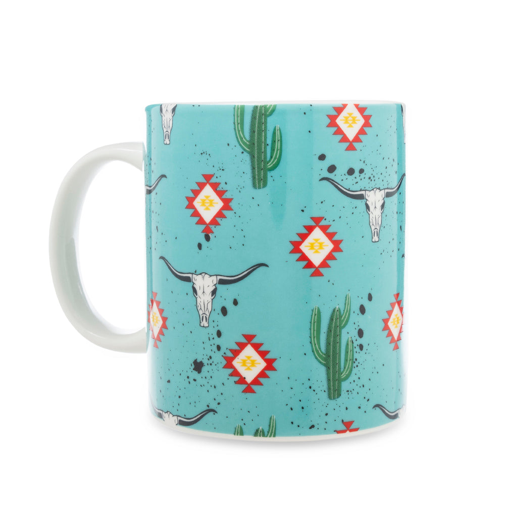 Sippinâ€™ in the South Ceramic Mug in Cactus Geometry