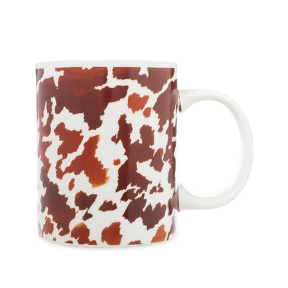 Sippinâ€™ in the South Ceramic Mug in Brown Leapard Print