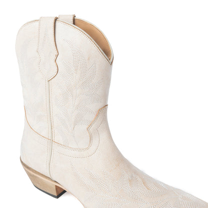 Desert Pearl Ankle Boots in Cream