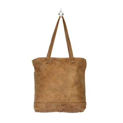 Hazel Opulence Leather And Hairon Bag