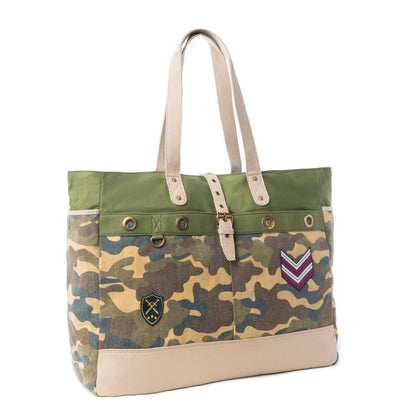 Myra Ranger's Day Weekender Bag in Shadow Camo Green