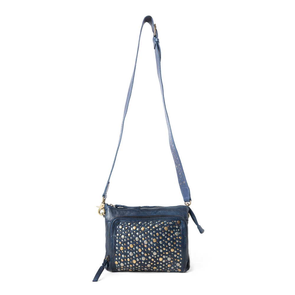 Mossveil Leather Bag in Blue