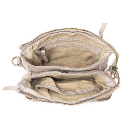 Mossveil Leather Bag in Beige