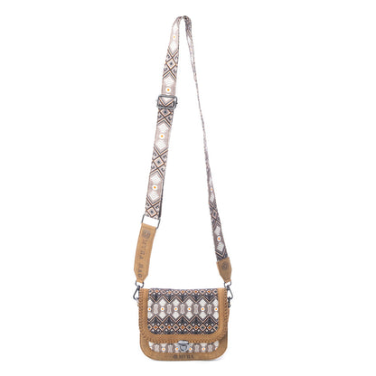 Nuevas Mosaic Crossbody Bag in Desert Brown